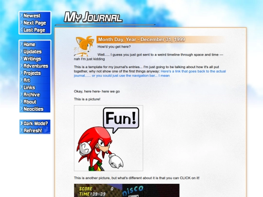 journal/template screenshot