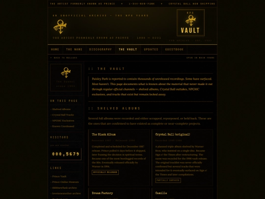 prince/thevault screenshot