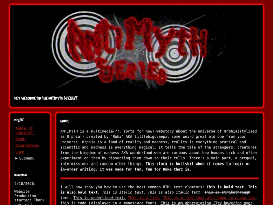 Website screenshot