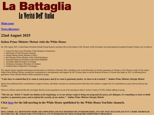 Website screenshot