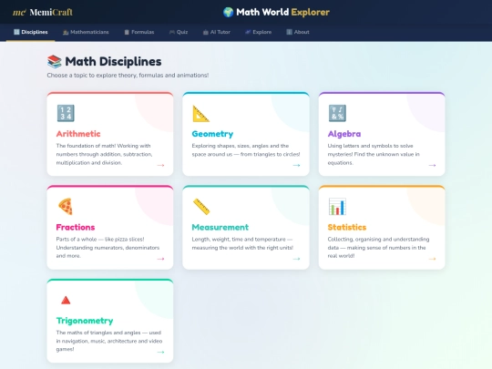 MathWorldExplorer screenshot