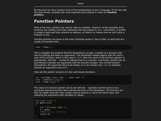 Course/C/FunctionPtrs screenshot