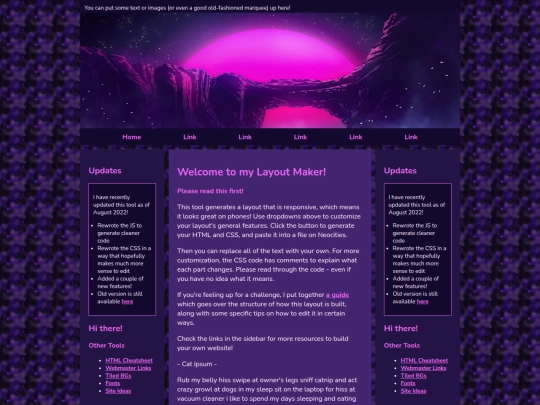 Website screenshot
