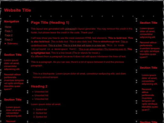 Website screenshot