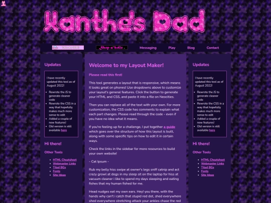 Website screenshot