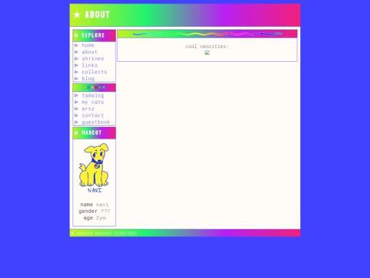 links screenshot