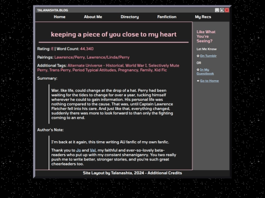 Website screenshot