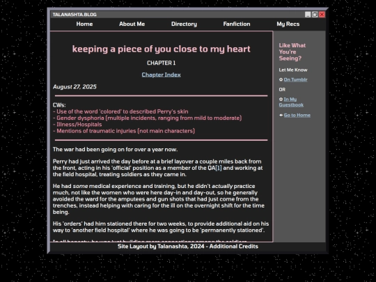 Website screenshot