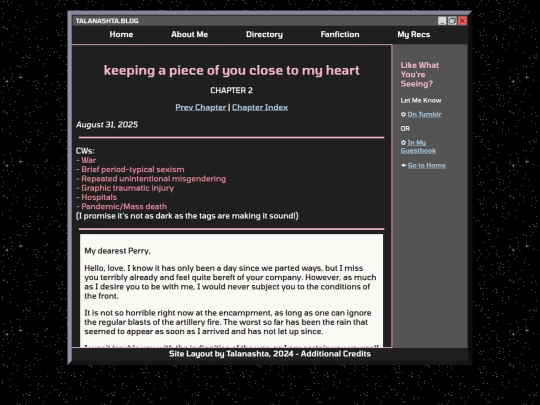 Website screenshot