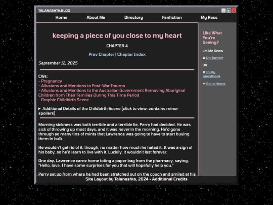 Website screenshot