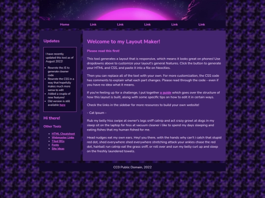 Website screenshot