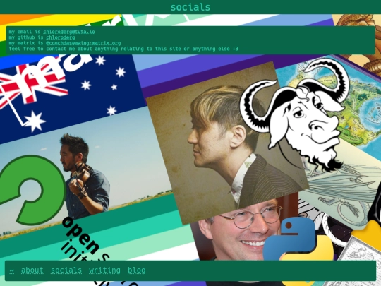 socials screenshot