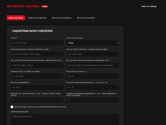 adminnetvideos screenshot