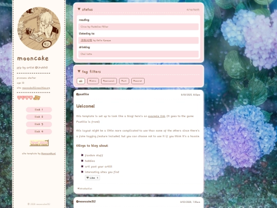 Blog screenshot