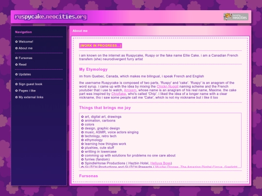 about-me screenshot
