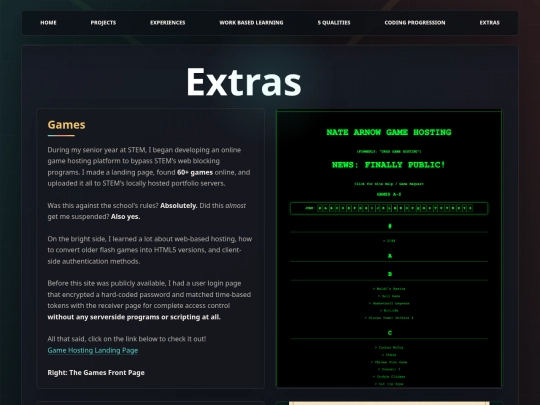 extras screenshot