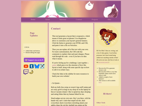 Website screenshot