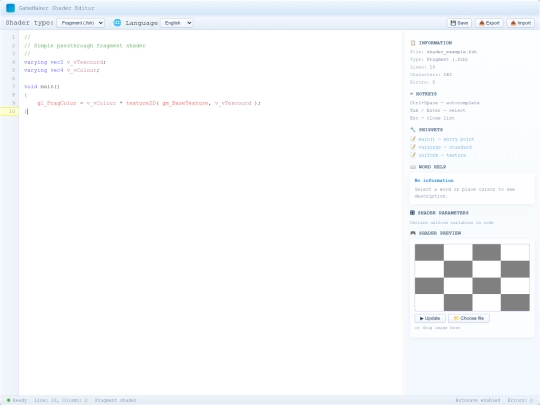 index screenshot
