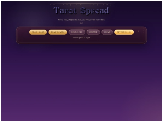 apps/tarot screenshot