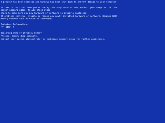 crash screenshot