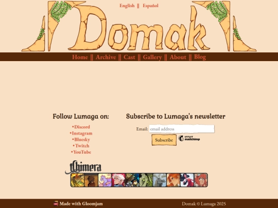 Website screenshot