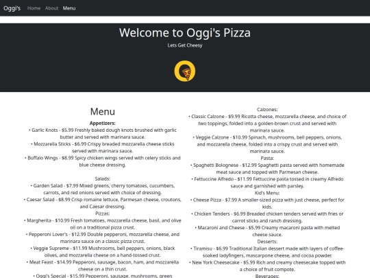 OGGIS/menu screenshot