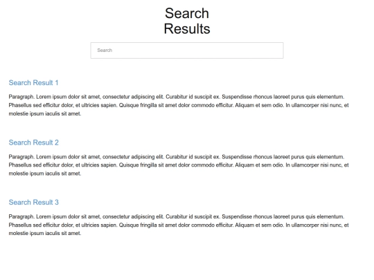 Search-Page-Template screenshot
