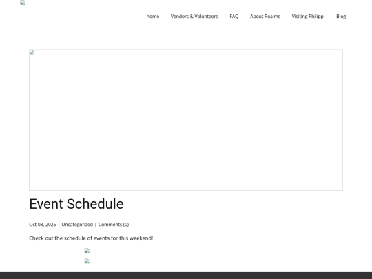 blog/event-schedule screenshot