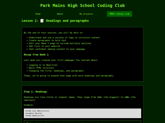 pmhs/lesson2 screenshot