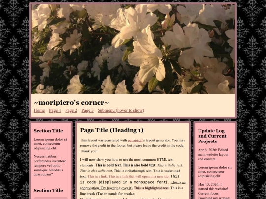 Website screenshot