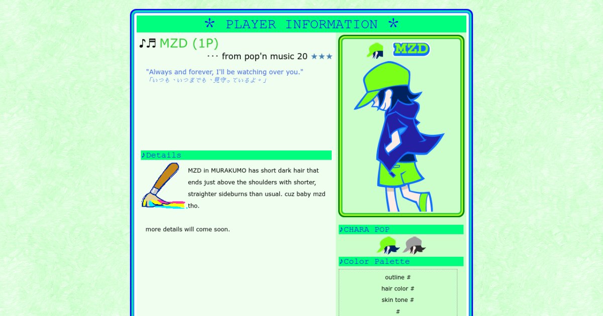 MZD 1P of pop'n 20 !! ~