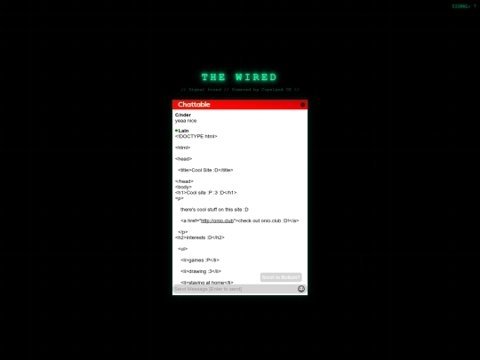 chat screenshot