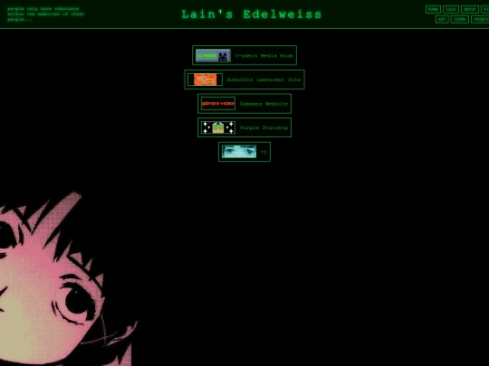 links screenshot