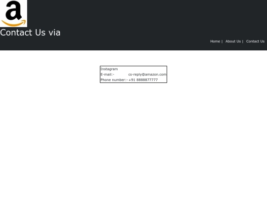 Amazon/Contact screenshot