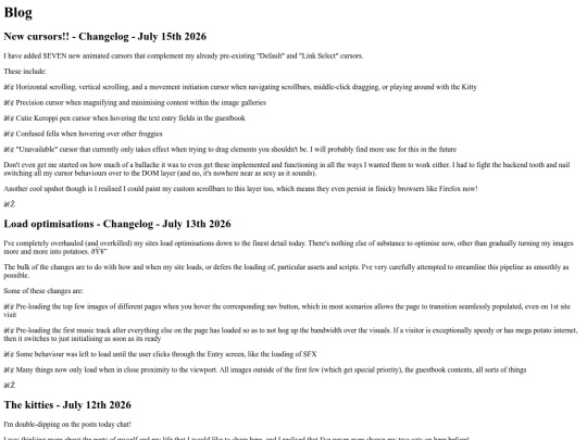 dev/pages/Blog screenshot
