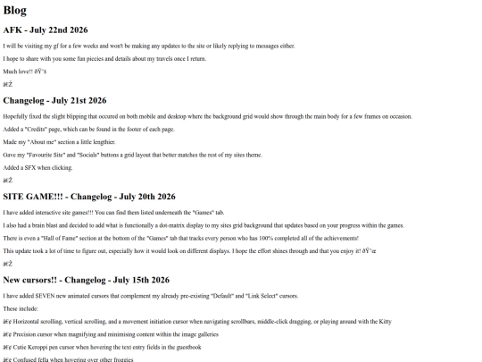 pages/Blog screenshot