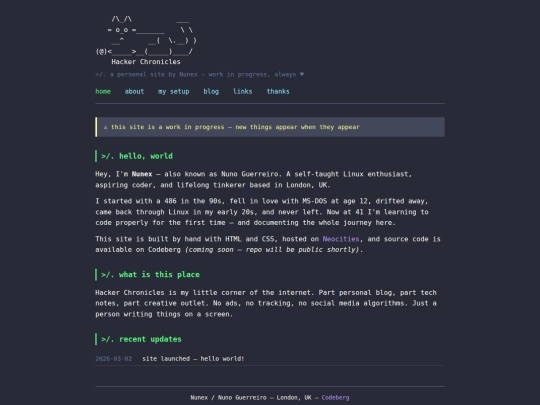 Website screenshot