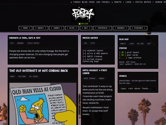 Website screenshot