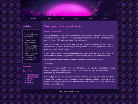 Website screenshot