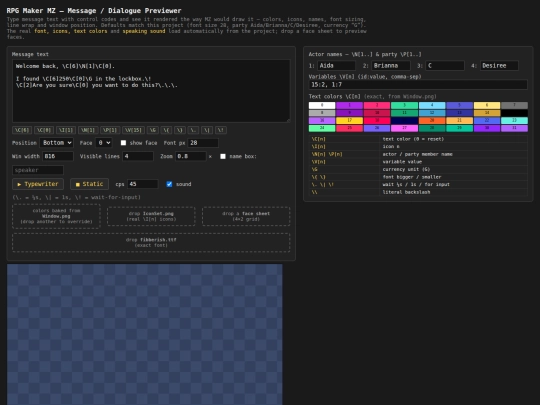 html helpers/message-previewer screenshot