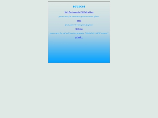 sources screenshot