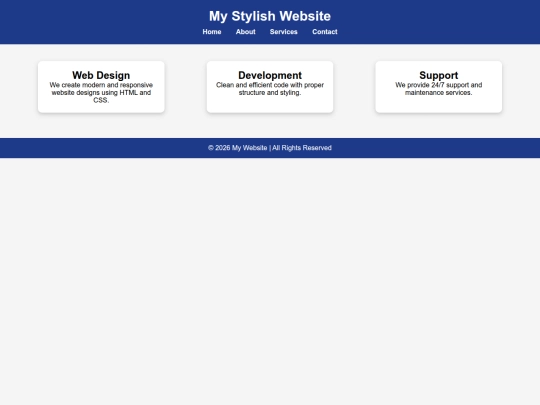 Website screenshot