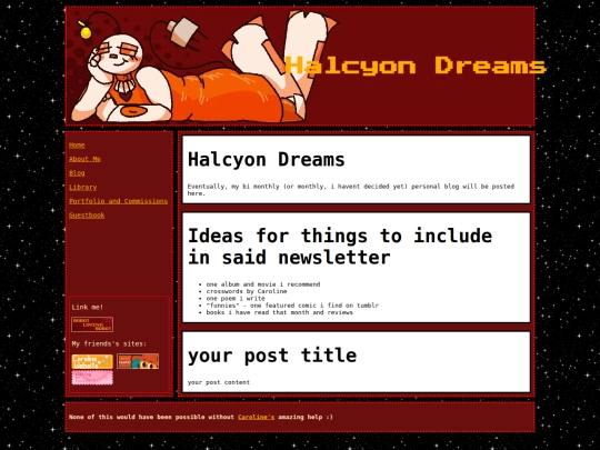 blog screenshot