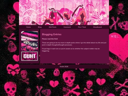 blog screenshot