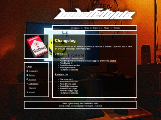 Website screenshot