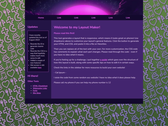 Website screenshot