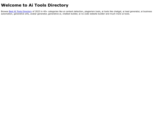 aitoolsdirectory screenshot