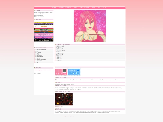 Socials screenshot