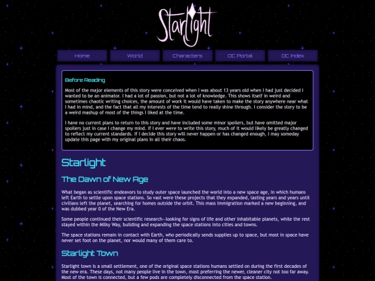 oc/space/starlight screenshot