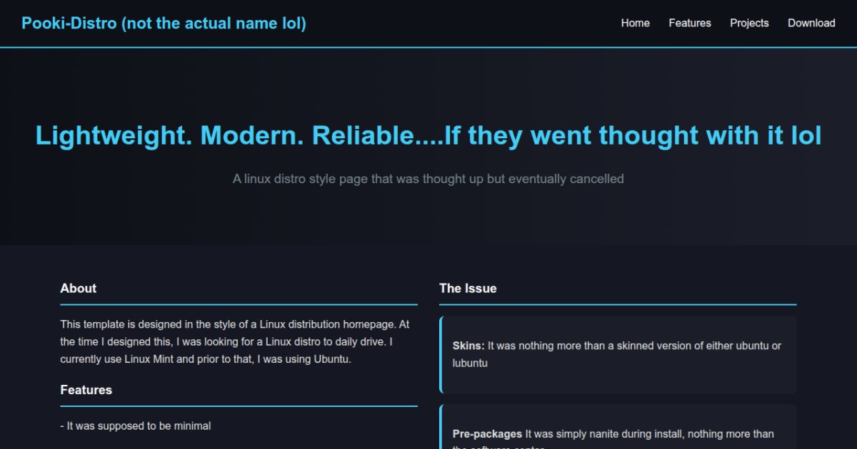 Template 8 - Linux Distro Style